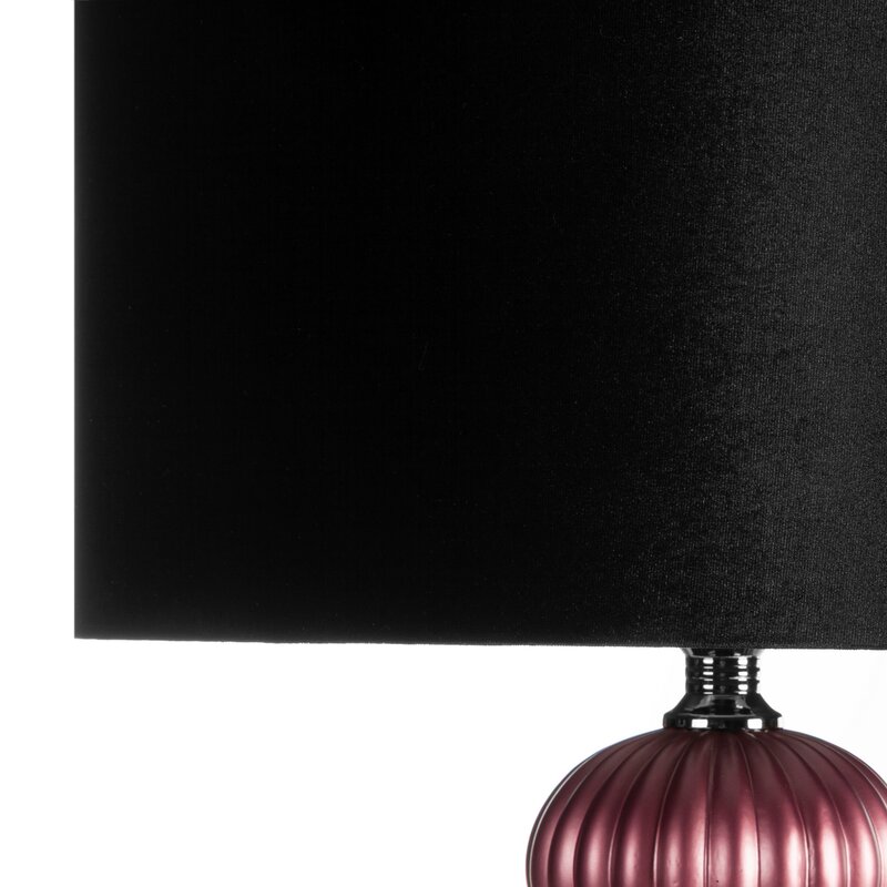 Lampa stołowa GIANA czarna O 46 x 78 cm – stworzy nastrój