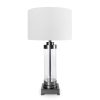 Lampa stołowa Clara biała O 40 x 74 cm – stworzy przytulny klimat
