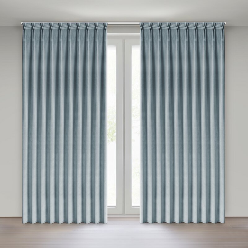 Zasłona gotowa szara 125 x 270 cm – zaciemnienie sypialni
