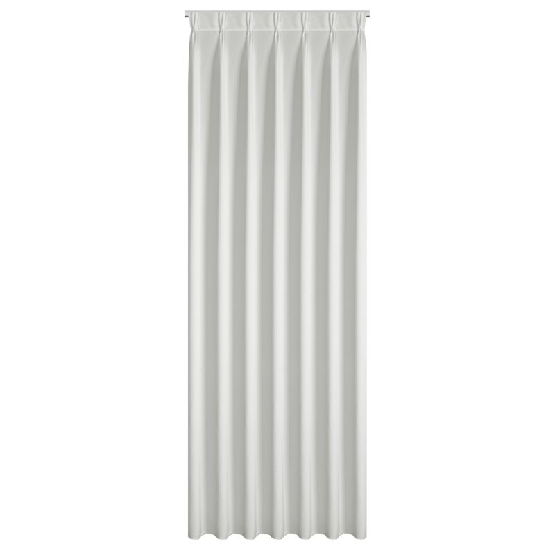 Zasłona gotowa biała 80 x 270 cm – wprowadza blask