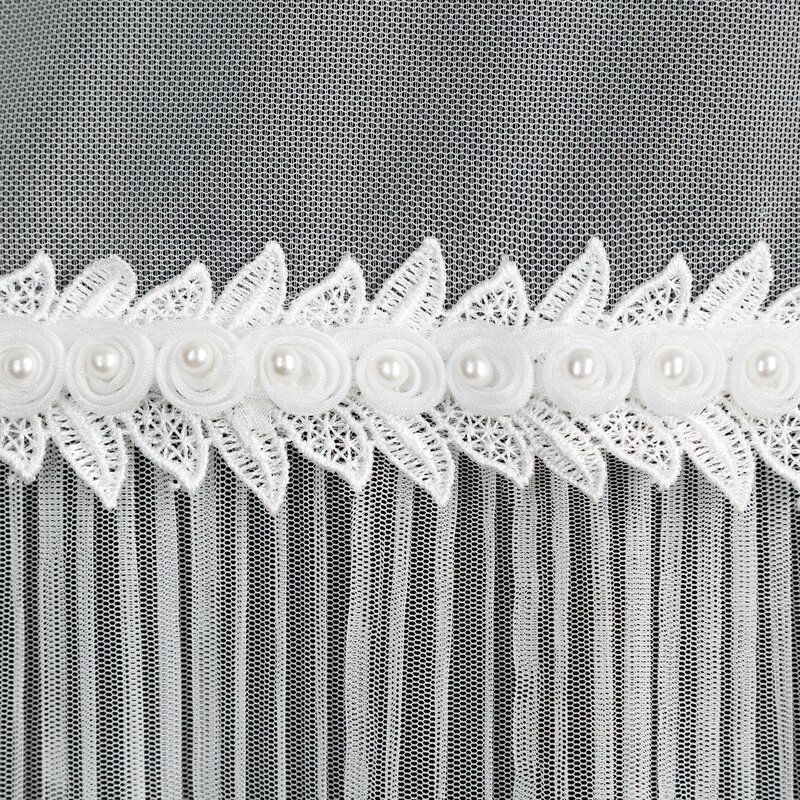 Firana gotowa biała 140 x 250 cm – rozprasza światło