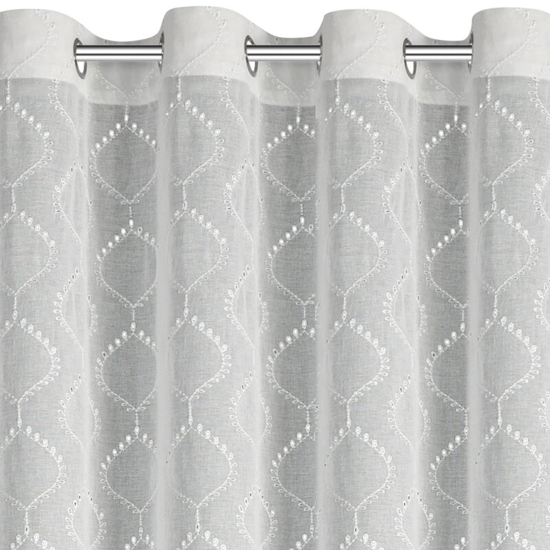 Firana gotowa Raya biała 140 x 250 cm – rozprasza światło