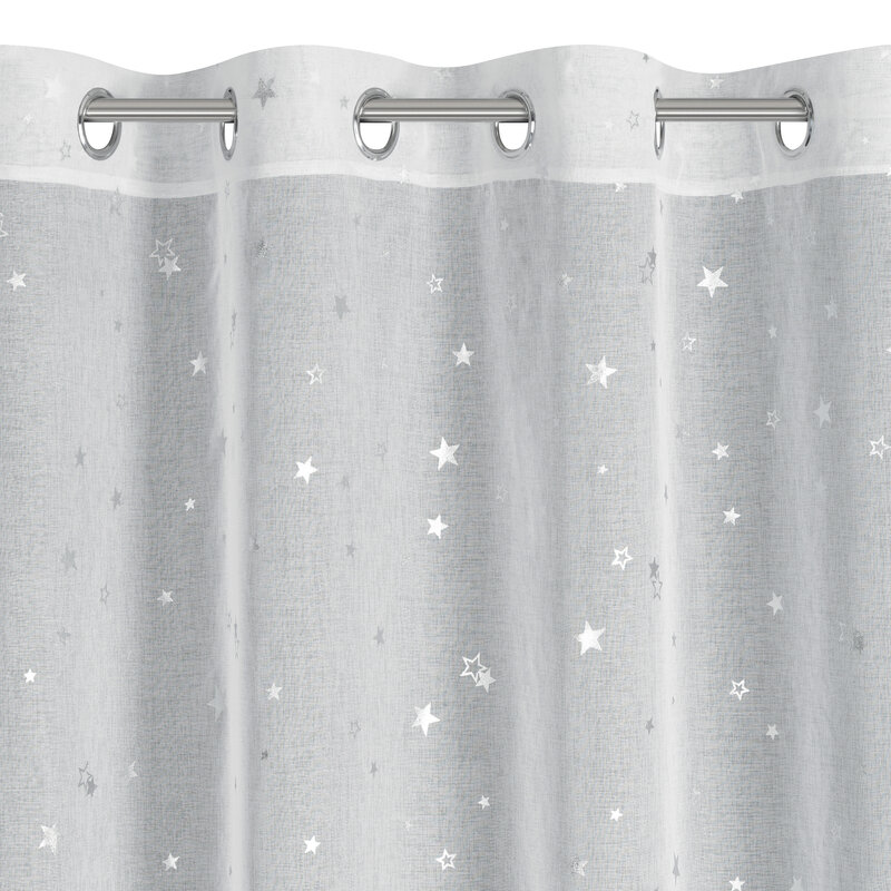 FIRANA ŚWIATECZNA STAR 140 X 250 CM BIAŁY