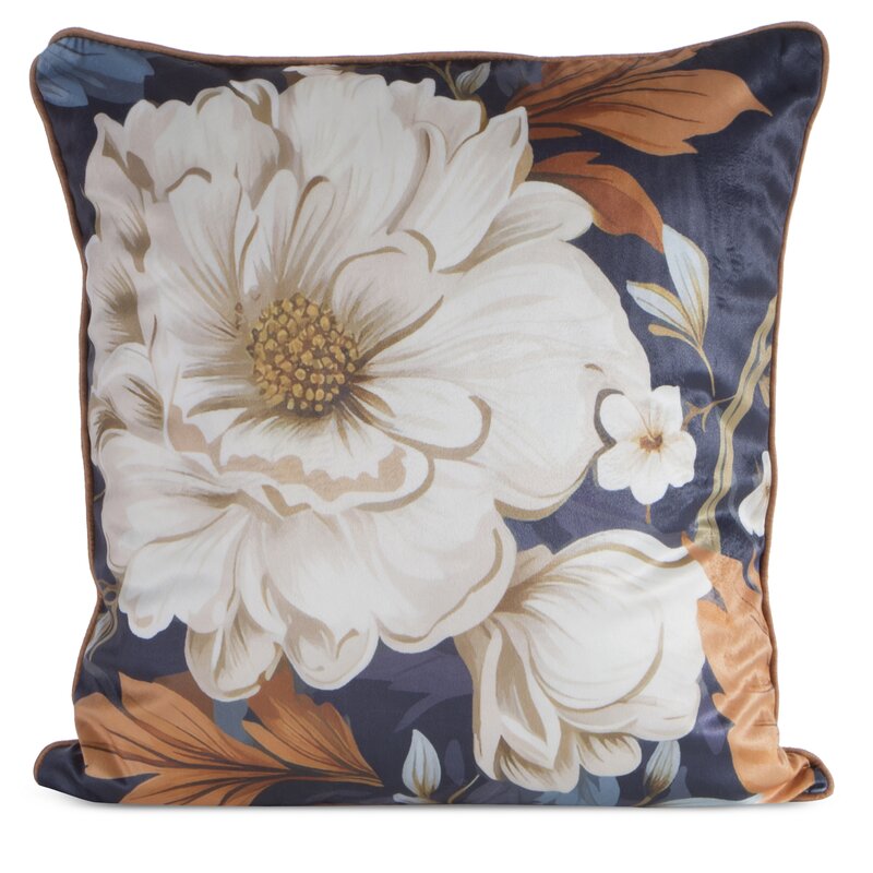 Poszewka Fiora2 granatowa 45 x 45 cm – doda przytulności