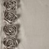 ZASŁONA GOTOWA ROSES 14 NA TAŚMIE 140 X 270 CM BEŻOWY