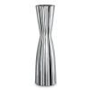 Wazon ceramiczny Leila srebrny 17 x 17 x 58 cm – na susze i kwiaty
