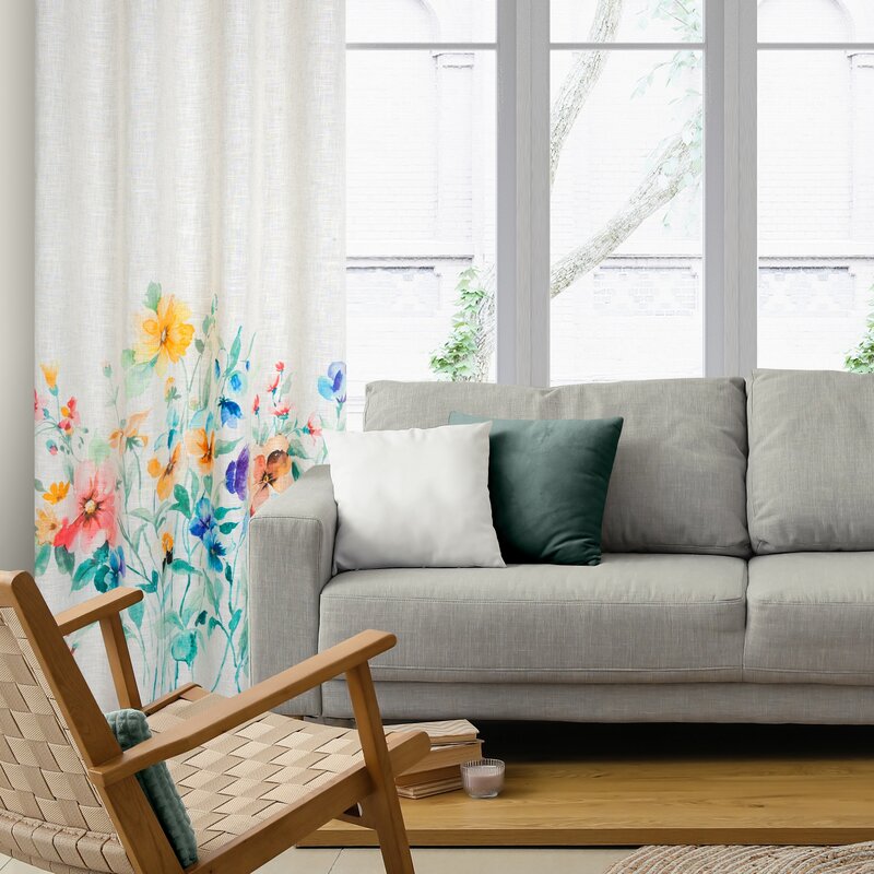 Zasłona gotowa AMELIA naturalna 140 X 260 CM – wprowadza świeżość