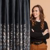 Zasłona gotowa Mariela czarna 140 x 270 cm – zaciemnienie sypialni