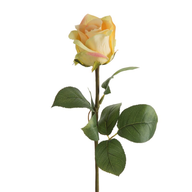 Kwiaty róży żółty 68 cm – doda świeżości wnętrzu