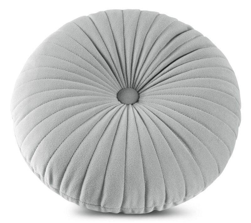 Poszewka Velvet Ø 40 cm srebrna – doda przytulności