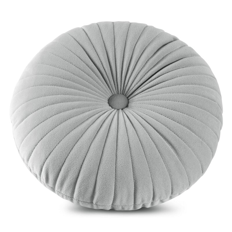 Poszewka Velvet Ø 40 cm srebrna – doda przytulności