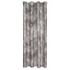 Zasłona gotowa stalowa 140 x 250 cm – zaciemniająca i stylowa