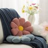 Poszewka ozdobna Flower niebieska fi 37 cm – kwiatowa dekoracja wnętrz