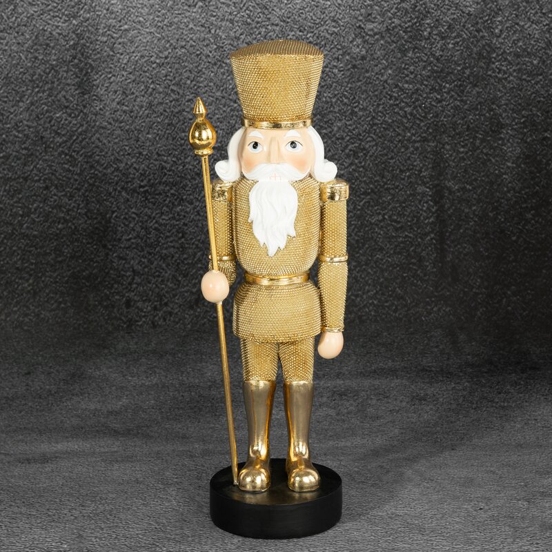 FIGURKA ŚWIATECZNA 198 10 X 10 X 32 CM ZŁOTY
