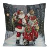 Poszewka świąteczna popielata 45x45 cm – idealna na prezent