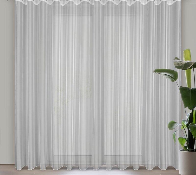 Firana gotowa Anabel biała 300 x 260 cm – rozświetla wnętrze