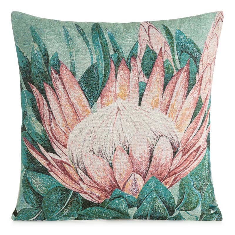 Poszewka gobelin 09 miętowa 45 x 45 cm – ożywi wnętrze