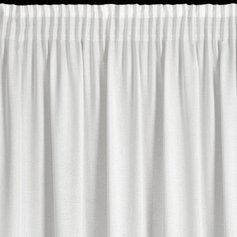 Zasłona gotowa Eris biała 140 x 270 cm – rozjaśnia wnętrze