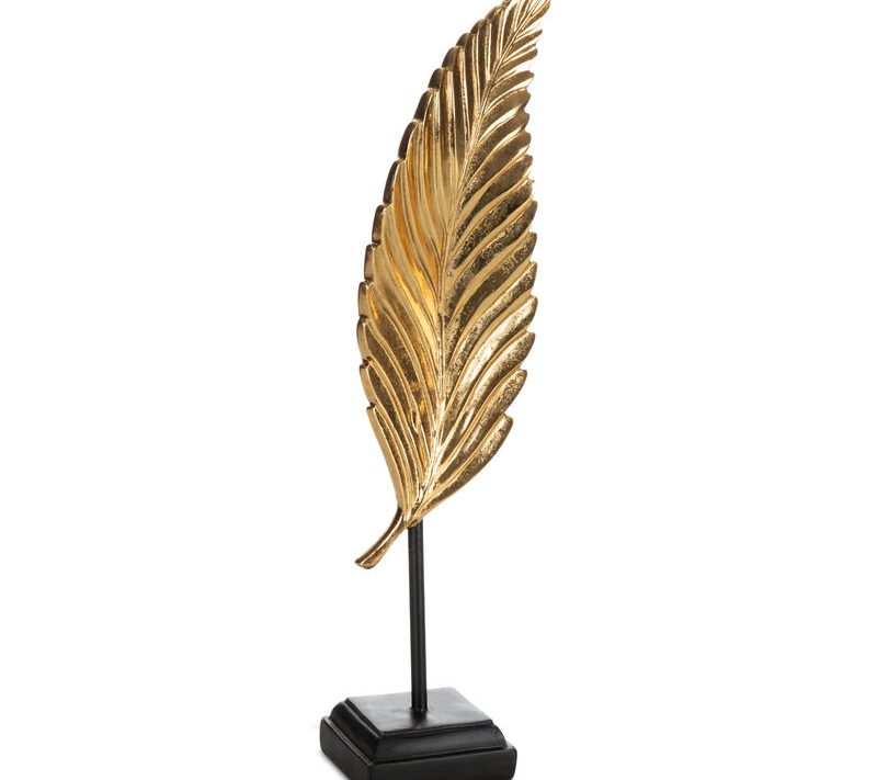 Figurka ceramiczna LIFI złota 11 x 8 x 44 cm – doda blasku wnętrzu