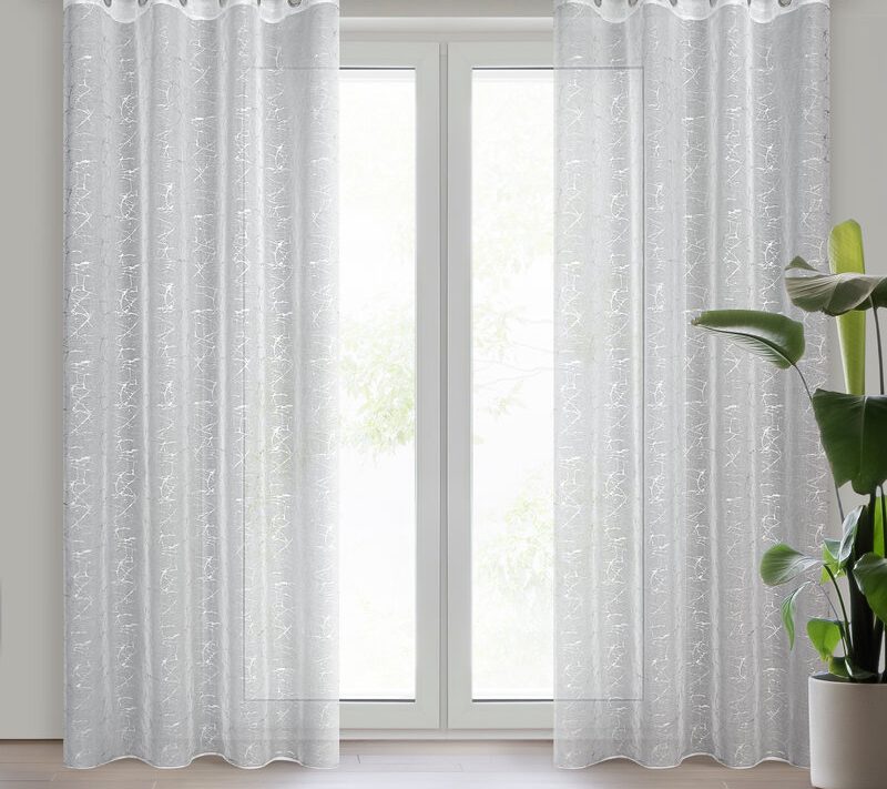 Firana gotowa Reva biała 140 x 250 cm – rozświetla wnętrze