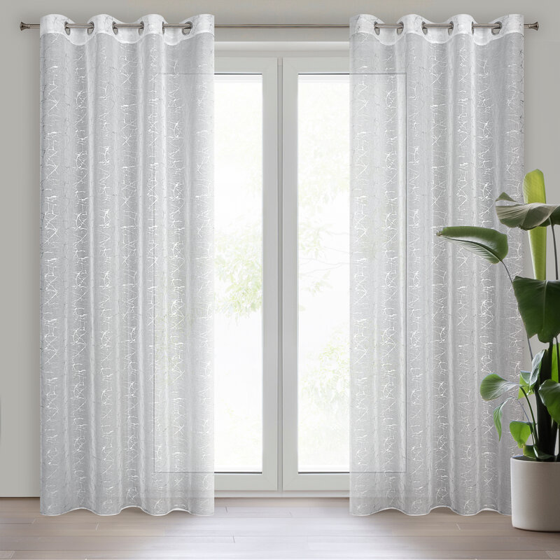 Firana gotowa Reva biała 140 x 250 cm – rozświetla wnętrze