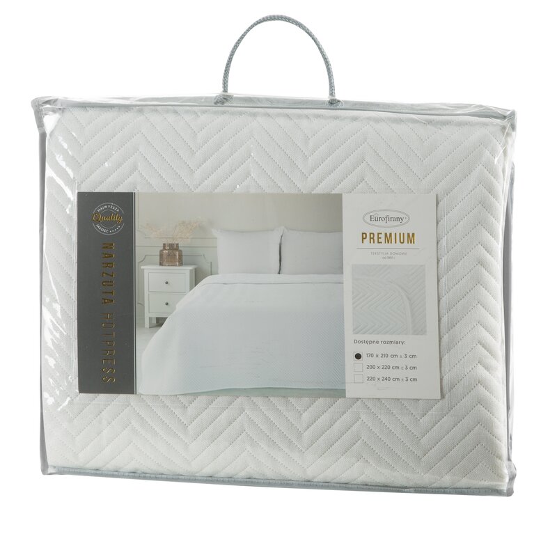 Narzuta lniana biała 170 x 210 cm – dodaje świeżości sypialni