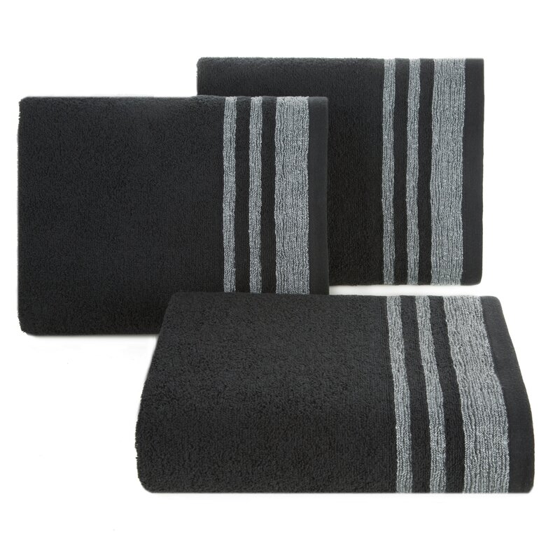 Ręcznik MERY czarny 50 x 90 cm – miękki i chłonny