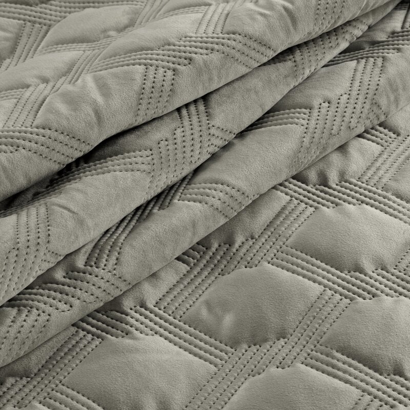 Narzuta Sofia 5 srebrna 220 x 240 cm – miękka i ciepła