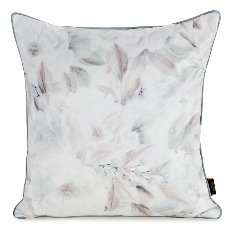 Poszewka velvet biała 45 x 45 cm – wprowadza spokój