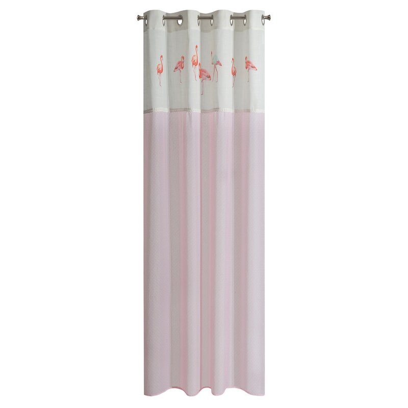 Zasłona gotowa Flamingo jasnoróżowa 140 x 250 cm – doda uroku wnętrzu