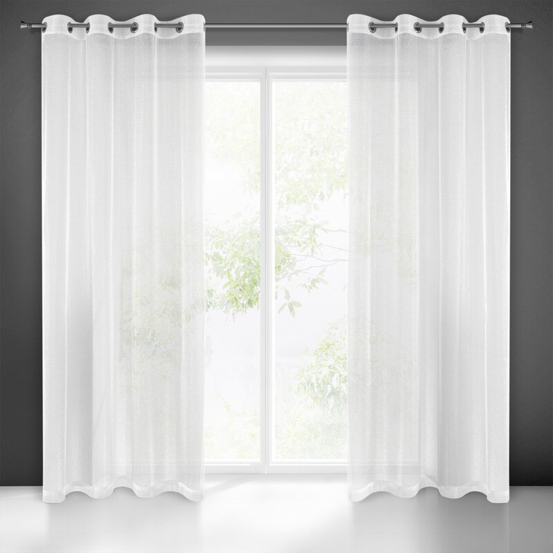 FIRANA GOTOWA KATRIANA 140 X 250 CM BIAŁY
