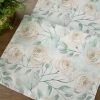 OBRUS FLORE 9 40 X 140 CM ZIELONY
