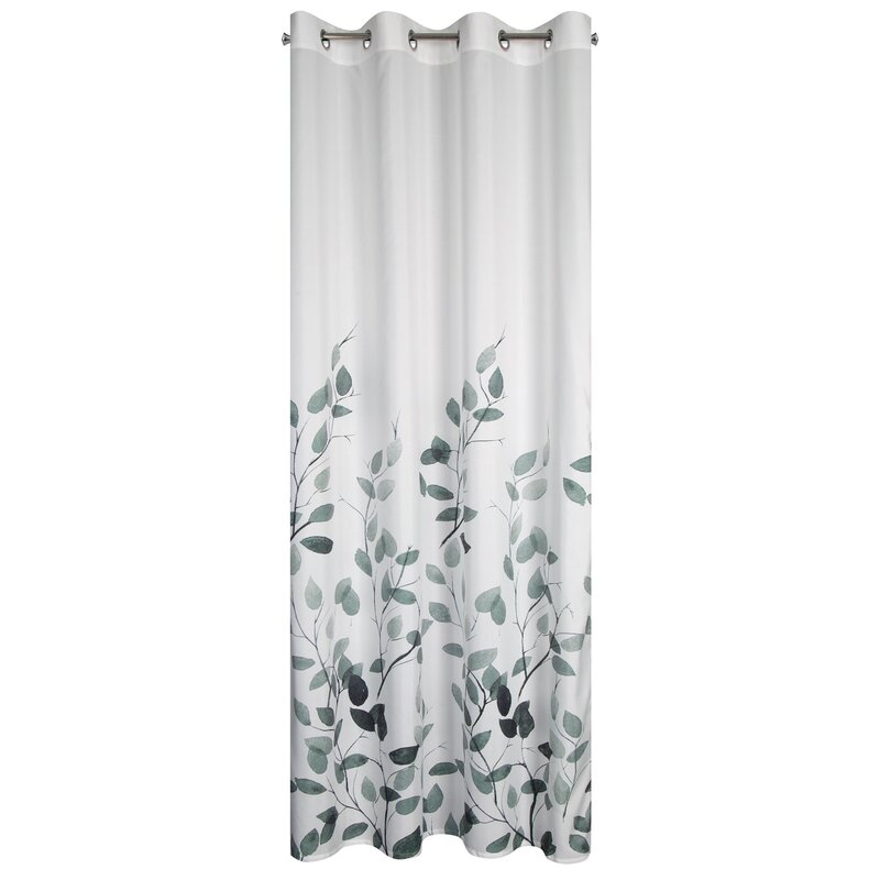 Zasłona gotowa Marika biała 140 X 250 cm – subtelny wzór liści