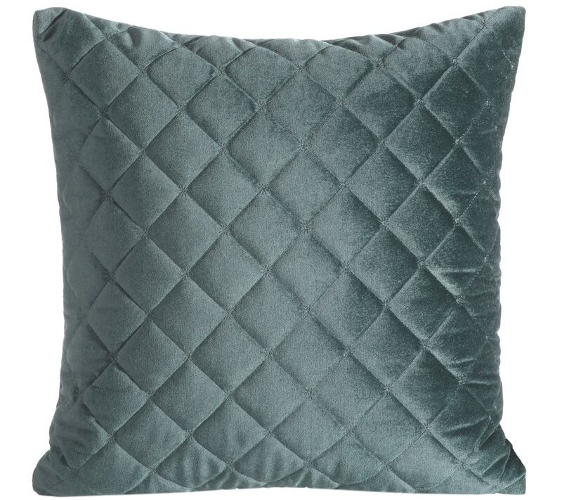 Poszewka velvet ciemnomiętowa 45 x 45 cm – doda przytulności