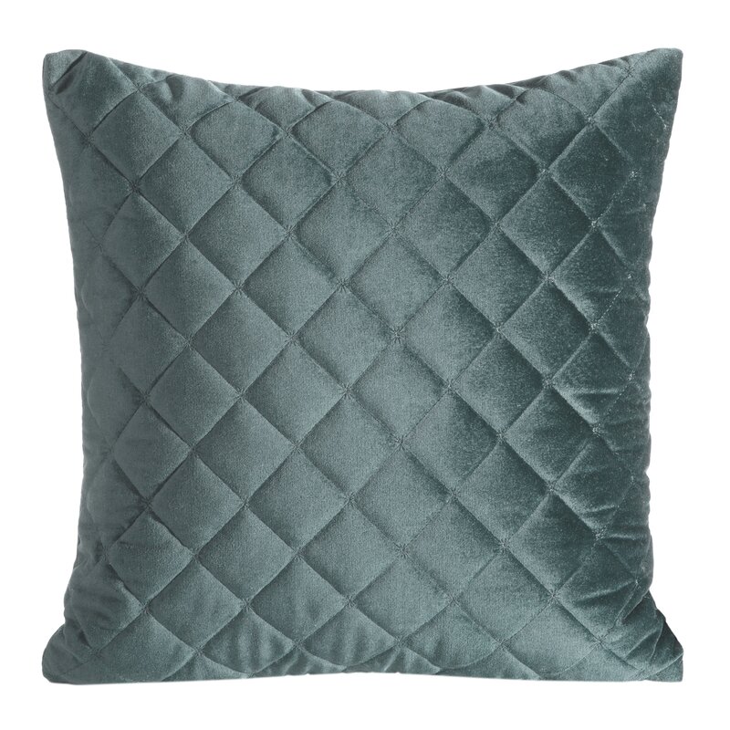 Poszewka velvet ciemnomiętowa 45 x 45 cm – doda przytulności