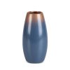 Wazon ceramiczny Nessa niebieski 11 x 22 cm – na susze i kwiaty
