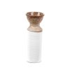 Wazon ceramiczny Ruben kremowy 16 x 40 cm – do dekoracji wnętrz