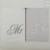 Komplet ręczników Mr Mrs biały 47 x 37 x 7 cm – idealny na prezent