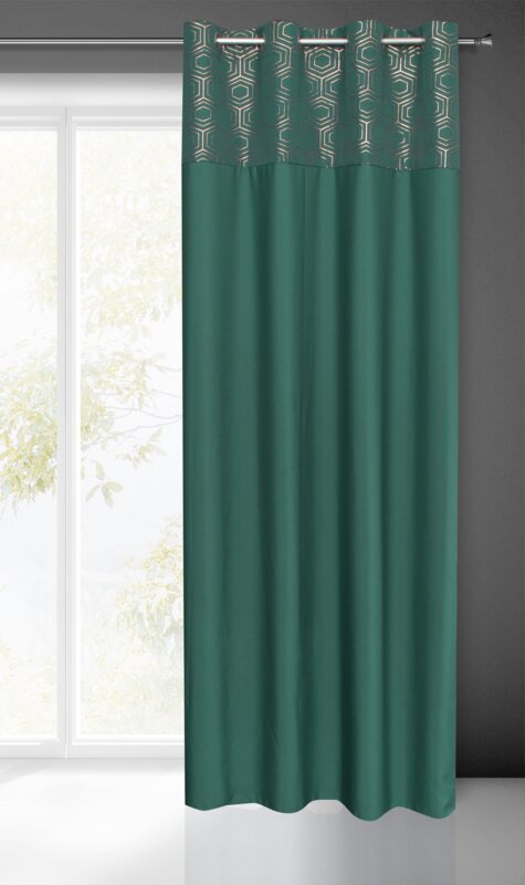 ZASŁONA GOTOWA DAFNE 140 X 250 CM ZIELONY