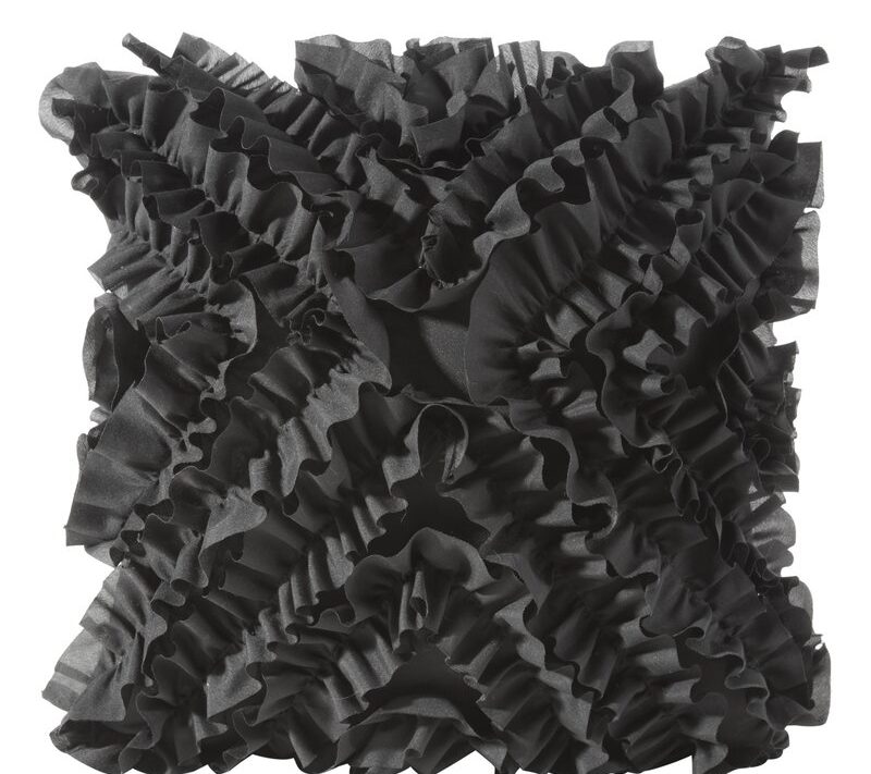 Poszewka microfibra czarna 45 x 45 cm – łatwa w czyszczeniu