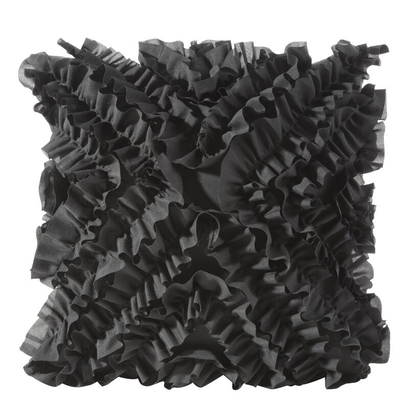 Poszewka microfibra czarna 45 x 45 cm – łatwa w czyszczeniu