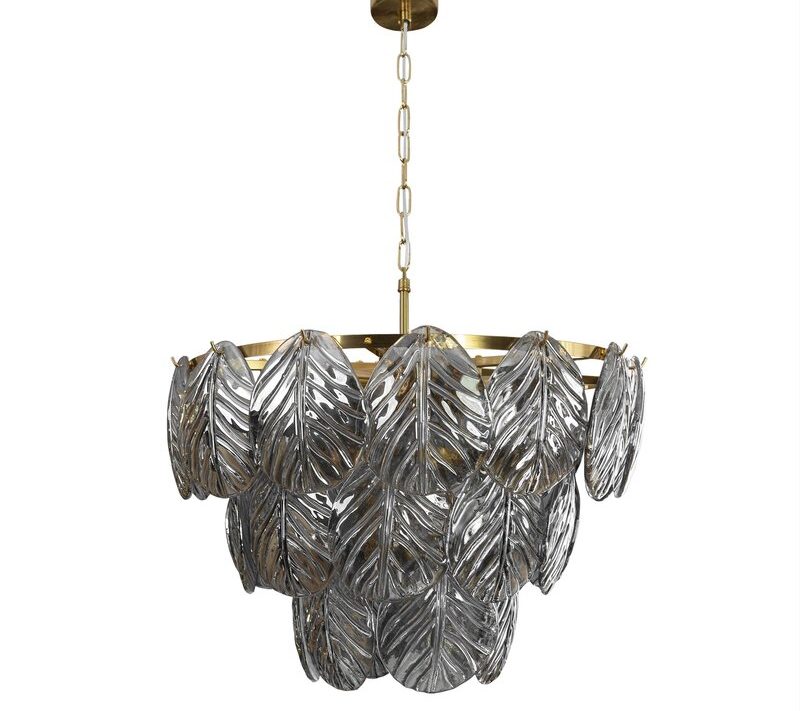 Lampa wisząca Dagi 02 złota fi 57 X 56 CM – z 9 źródłami światła