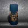Wazon szklany LC/MUSA3 granatowy 15x35 cm – na susze i kwiaty