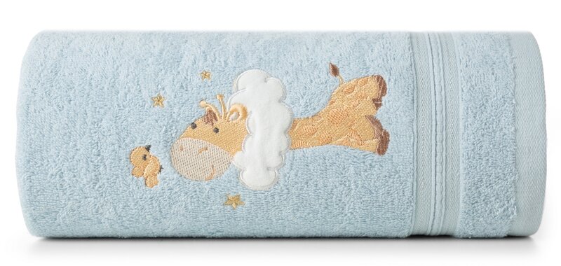 Ręcznik dziecięcy BABY41 niebieski 70 X 140 CM – miękki i chłonny