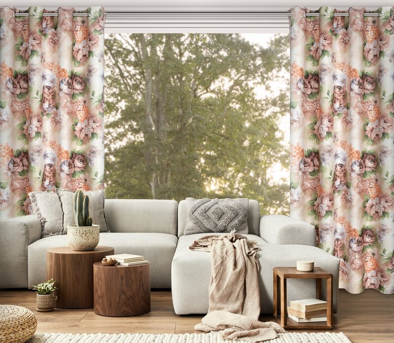 Zasłona gotowa Altea beżowa 140 x 250 cm – tworzy półmrok