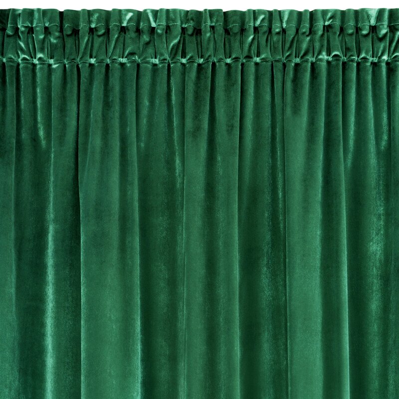 Zasłona gotowa Samanta zielona 140 x 300 cm – zaciemnia pomieszczenie