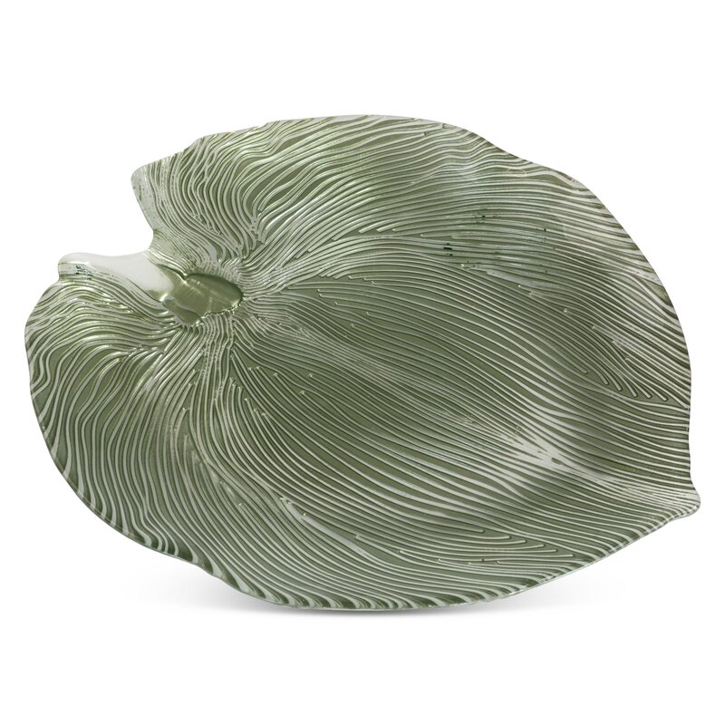 Patera szklana TC/MONTE/PAT/3 zielona 38x34x4 cm – idealna na owoce