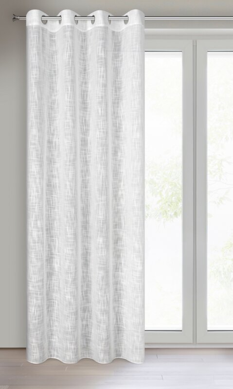 Zasłona gotowa Liren biała 140 x 250 cm – rozprasza światło