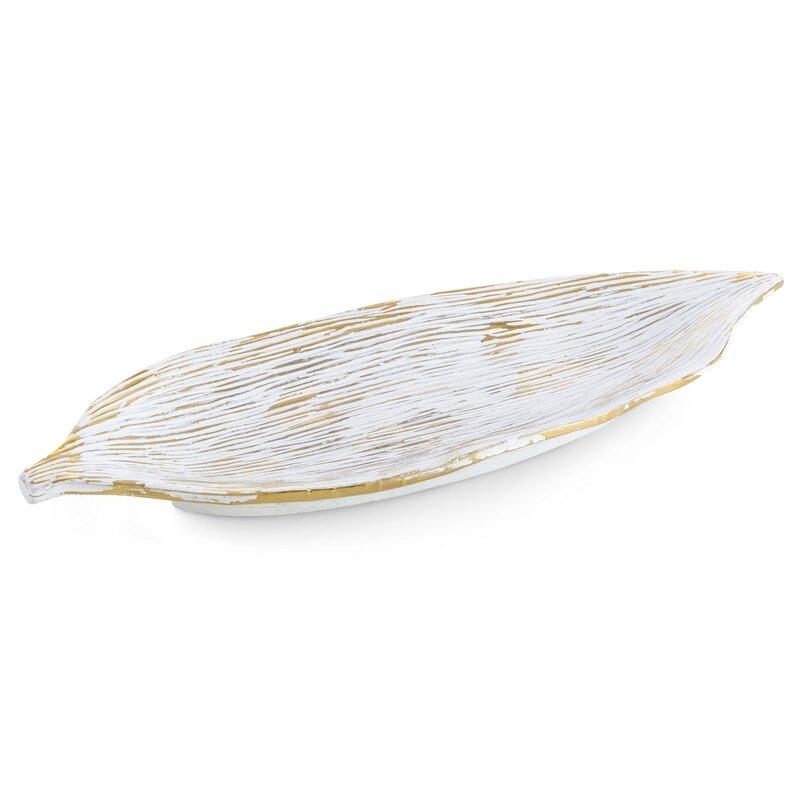 PATERA DEKORACYJNA ANISA (02) 43 X 16 X 3 CM BIAŁY