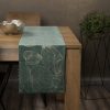 Obrus błyszczący ciemnomiętowy 35 x 140 cm – doda blasku spotkaniom